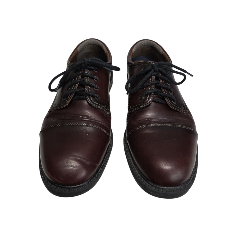 Dockers Gordon‎ Men's Dark Brown Leather Cap Toe Oxford Dress Shoes 90-2219 10W